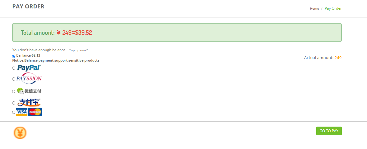 CSSBuy Pending Orders